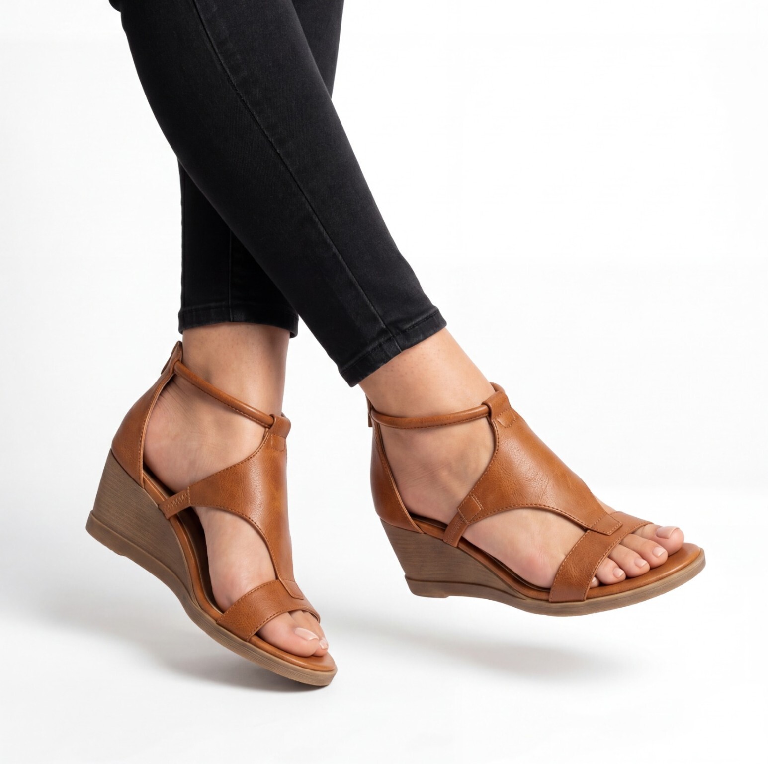 LILA | KNOTTED ORTHOPEDIC WEDGE SANDALS